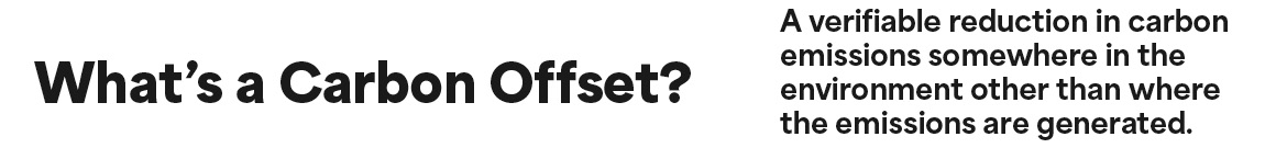 What's a Carbon Offset? 
